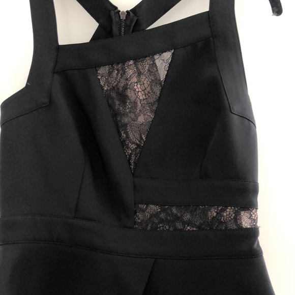 BCBG Black Top with Lace - Picture 3 of 4